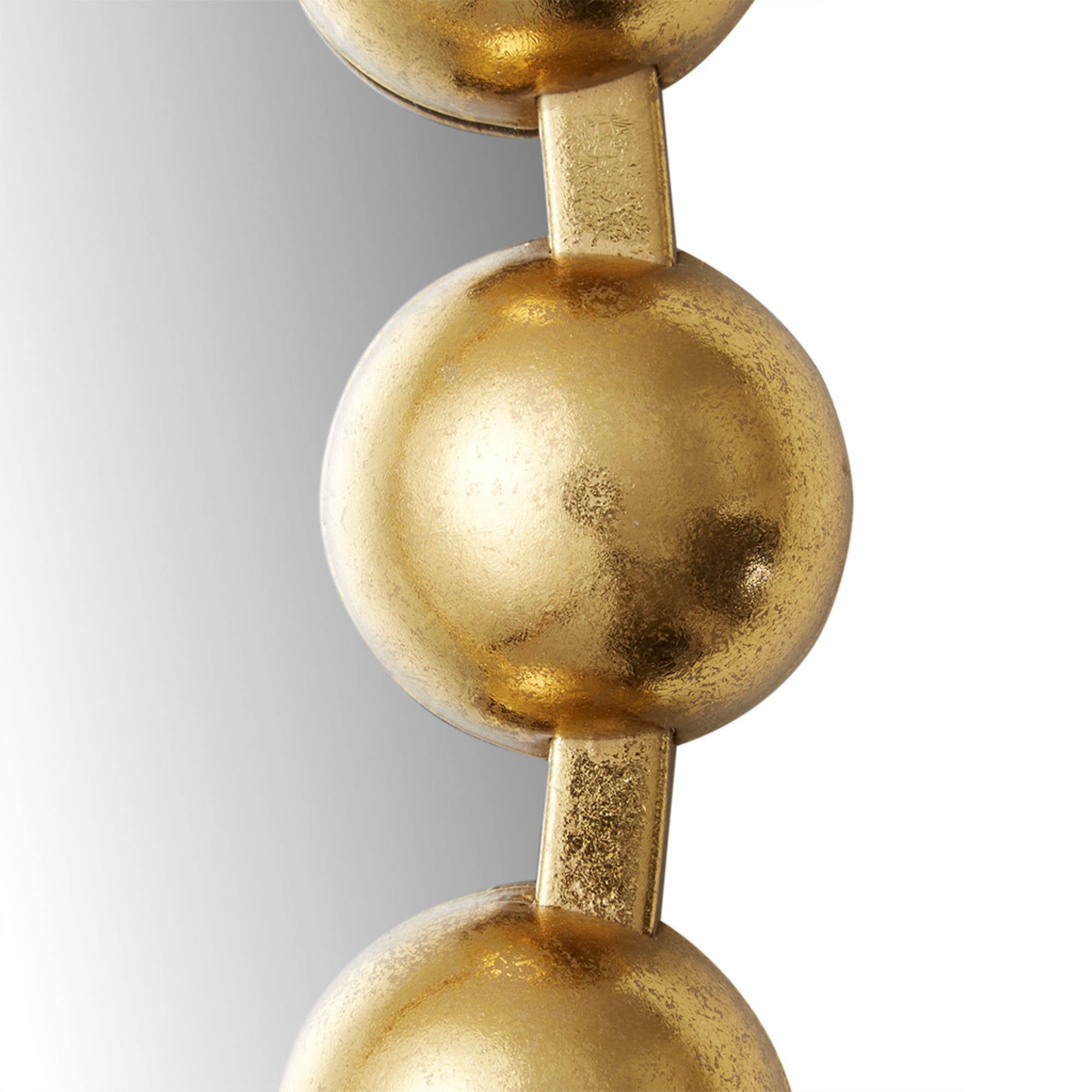 Round Iron Framed Wall Decor Mirror, Gold: Large 27"