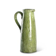 Green Ceramic Crackled Pitcher - M