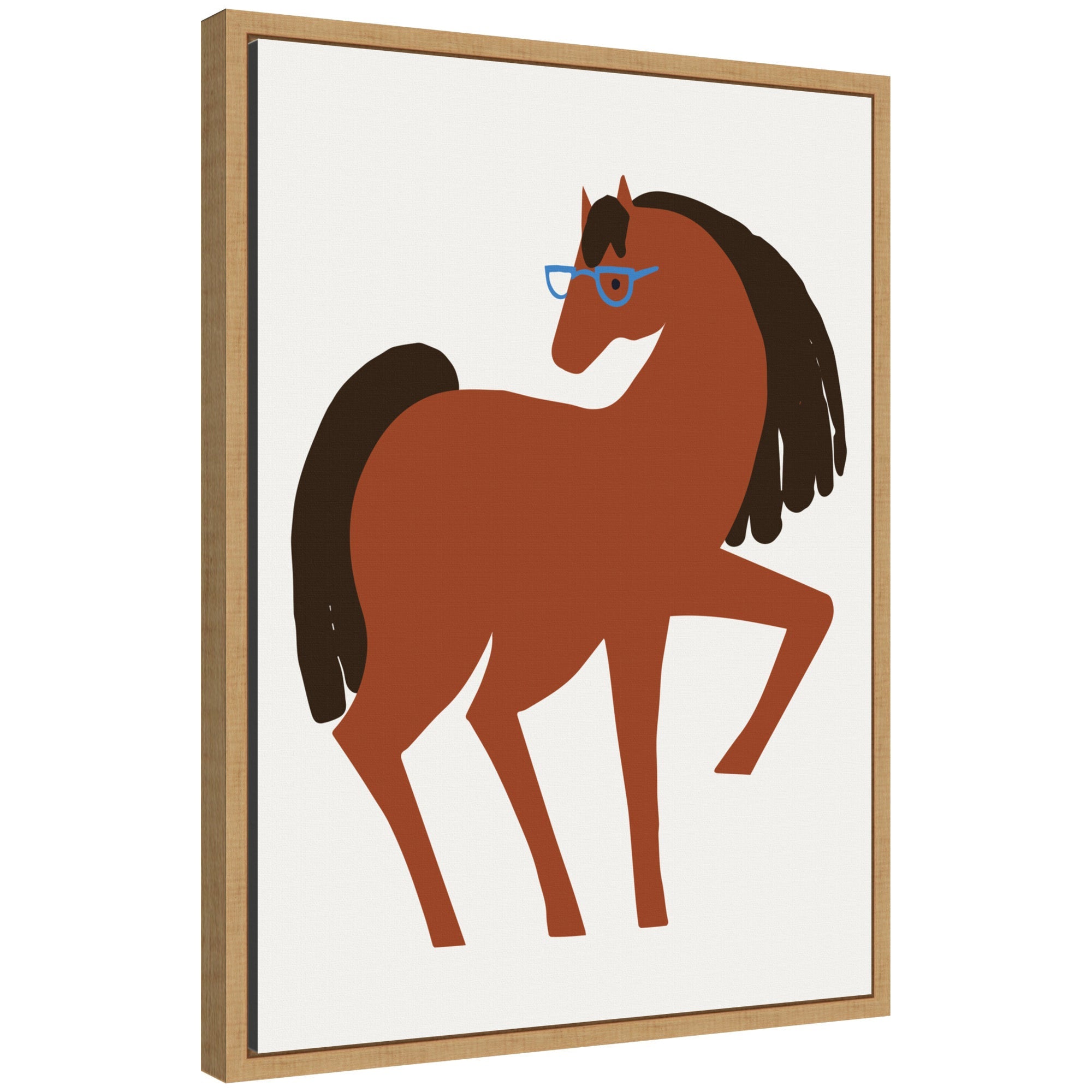 Sylvie Farm Horse Framed Canvas by Hannah Beisang