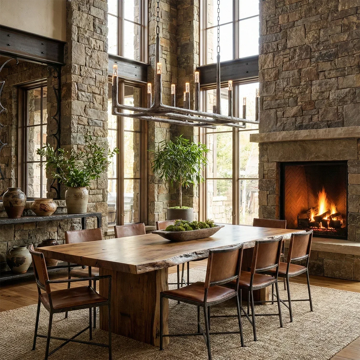 Avarit Forged Round Chandelier