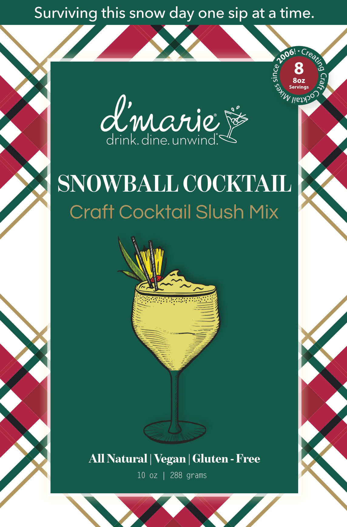 Snowball Cocktail Craft Cocktail Slush Mix