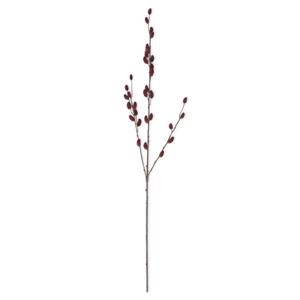 33 Inch Burgundy Pussy Willow Stem