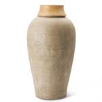 Wood Neck Gray Terracotta Vase - 3 Sizes