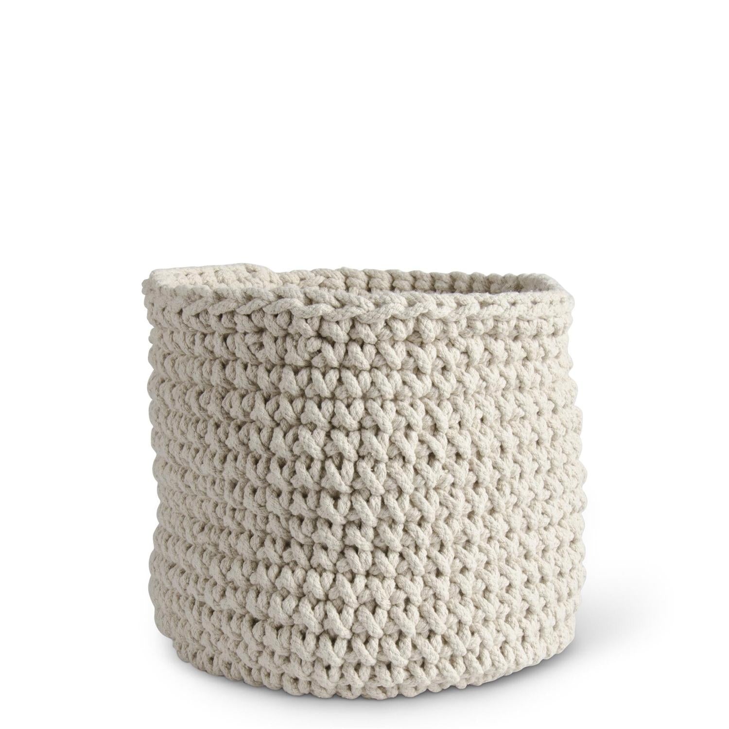 Cream Woven Rope Basket - 3 Sizes