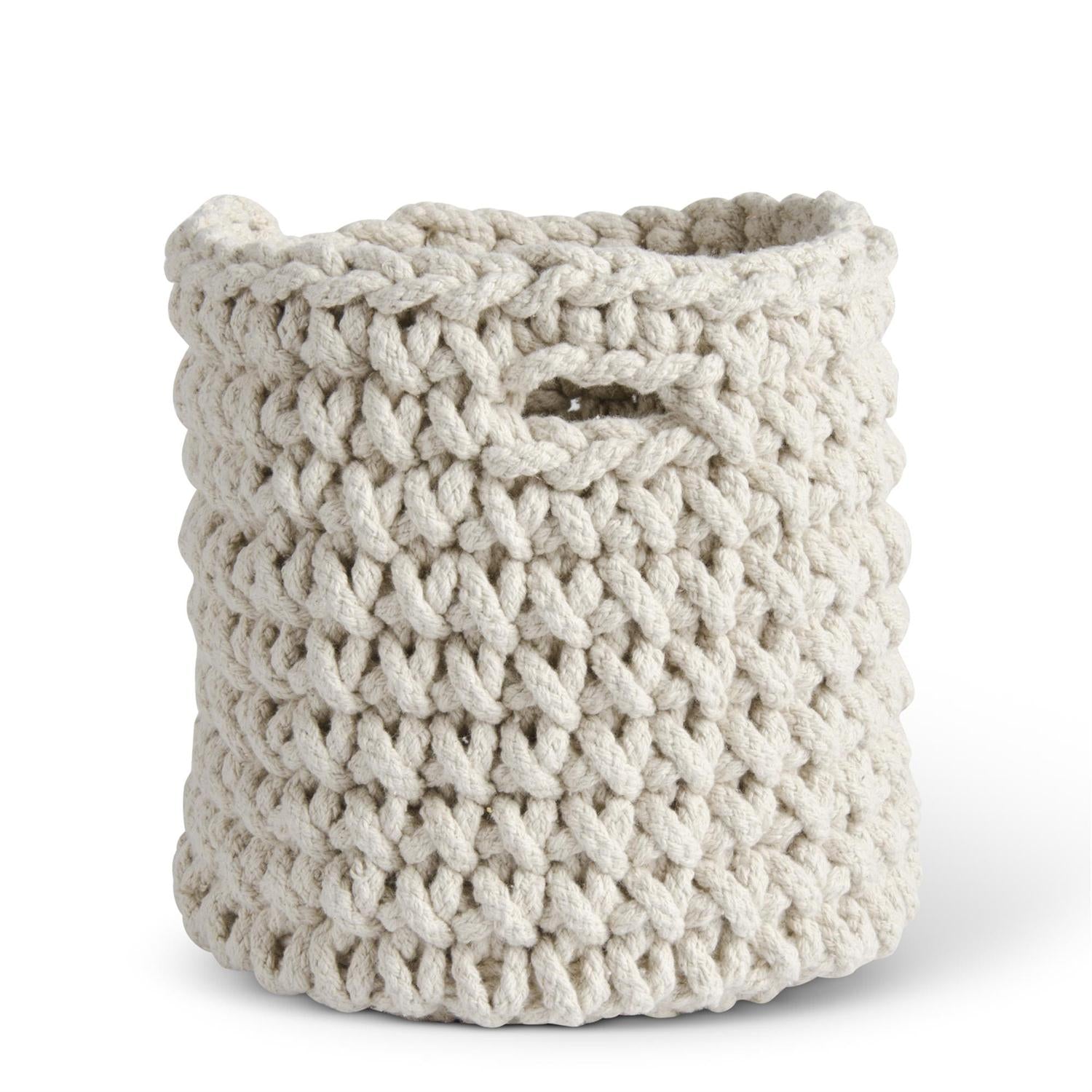 Cream Woven Rope Basket - 3 Sizes