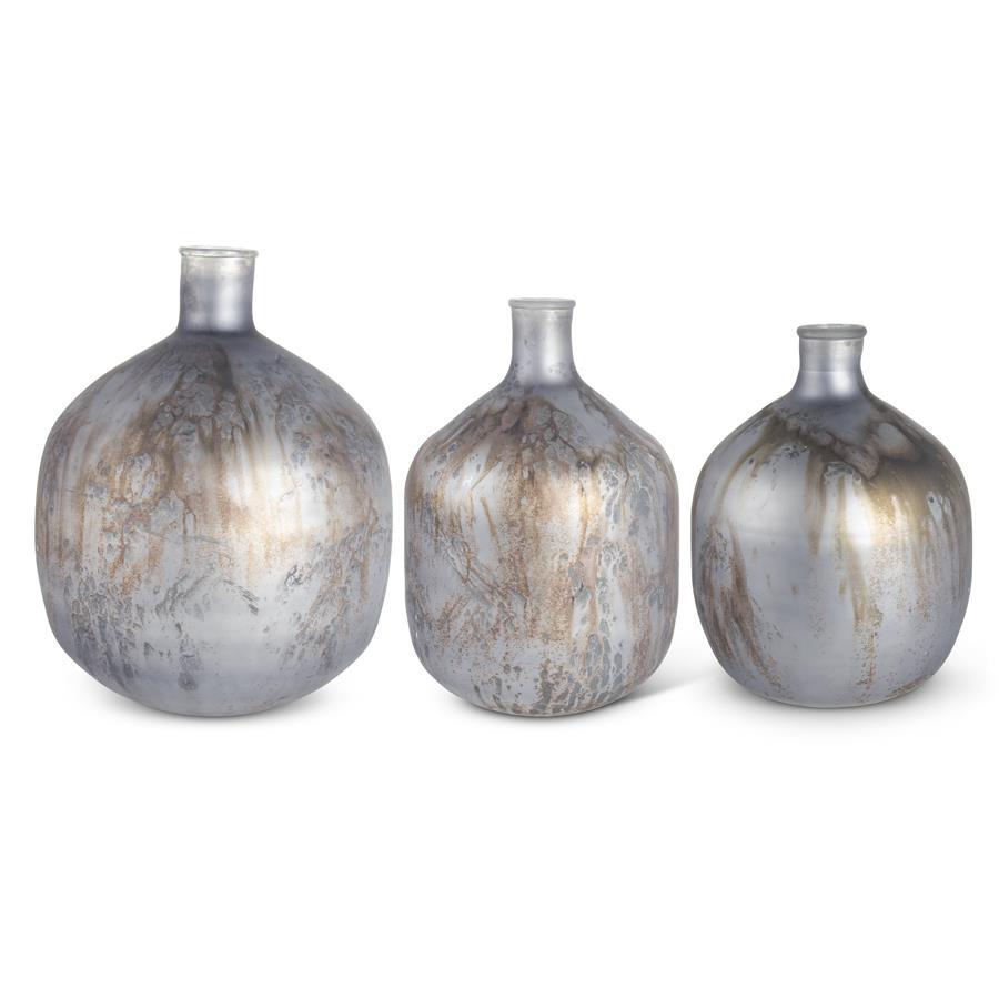 Slate Blue Antique Glaze Bottle - 3 Sizes