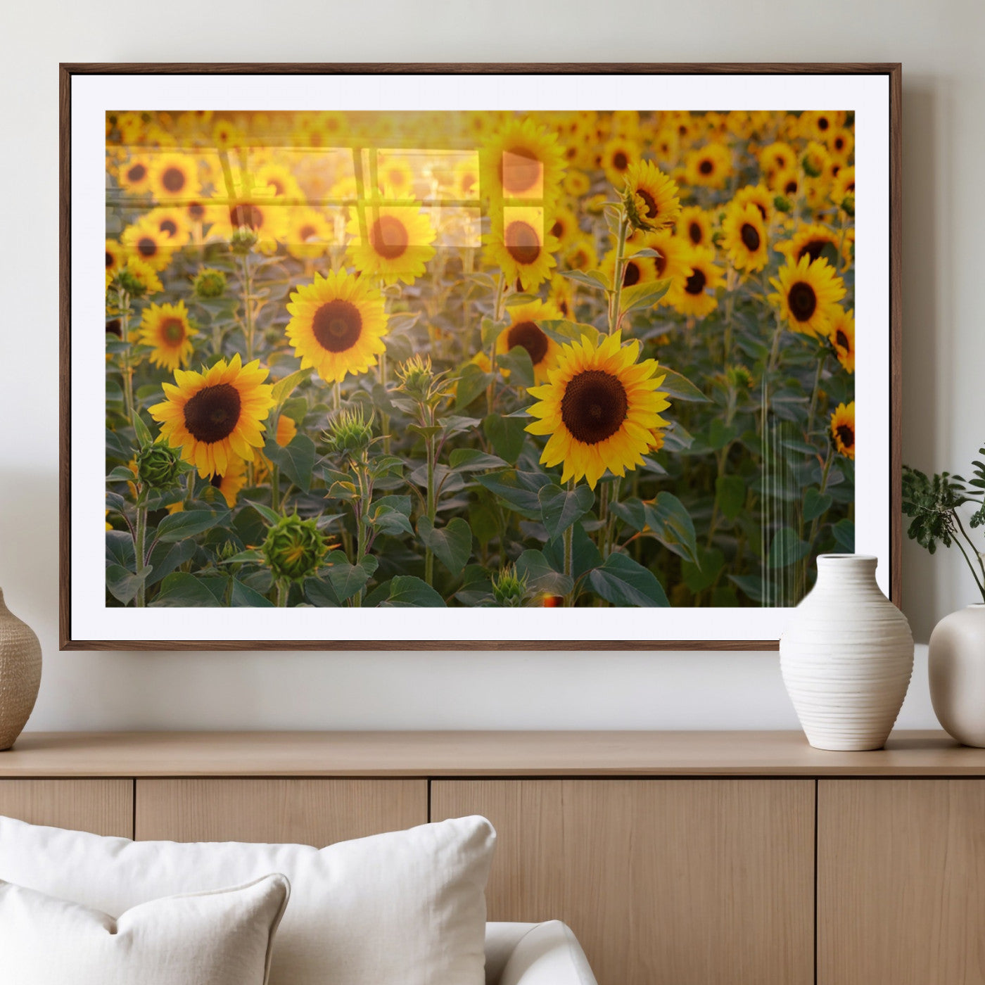 Sunflower Sunshine Wall Art Canvas Print