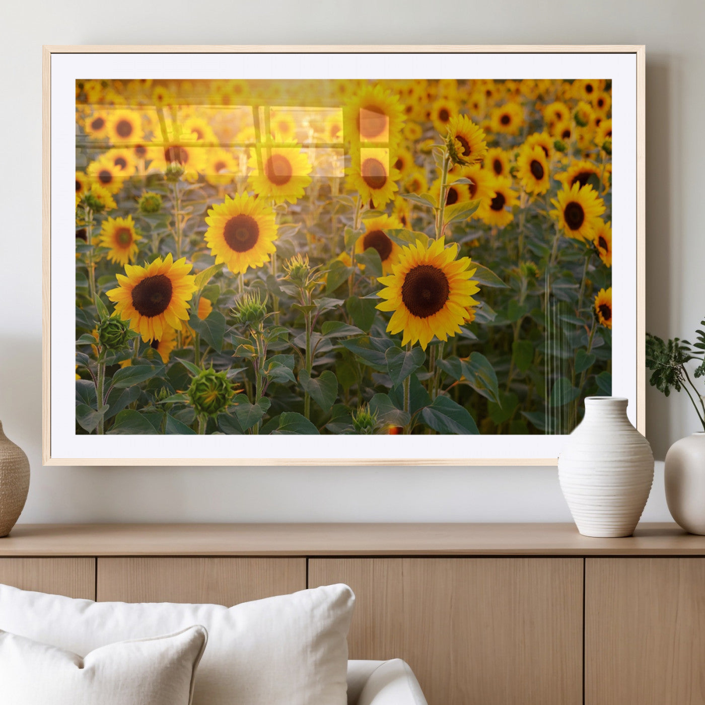 Sunflower Sunshine Wall Art Canvas Print