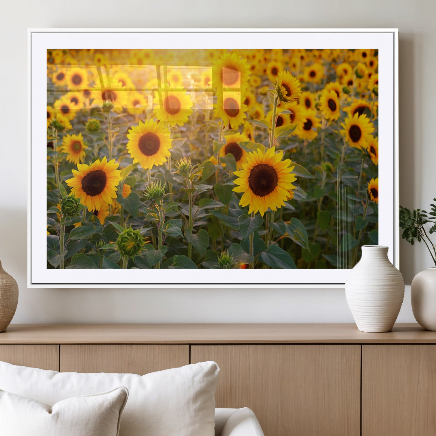 Sunflower Sunshine Wall Art Canvas Print
