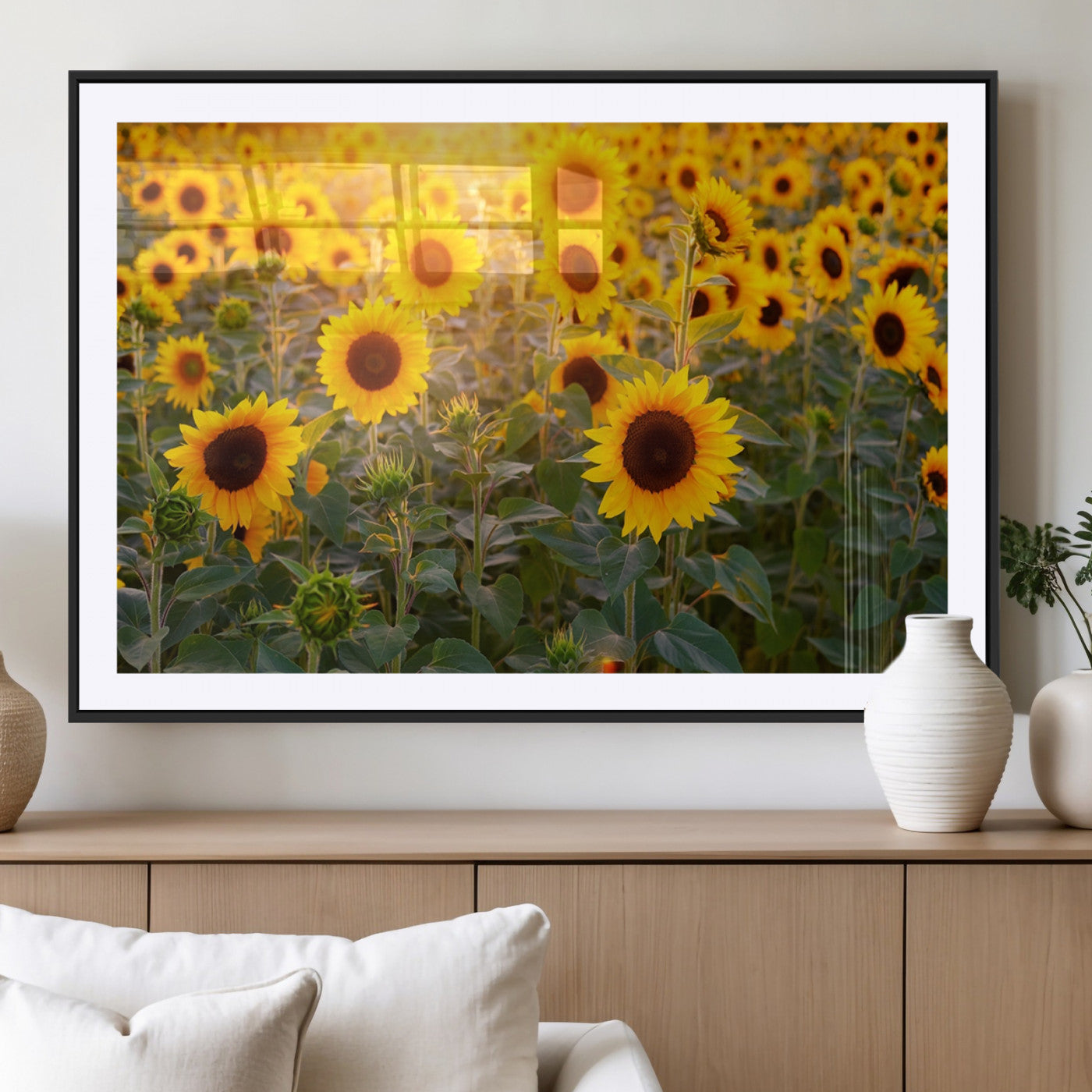 Sunflower Sunshine Wall Art Canvas Print