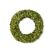 20 Inch Round Preserved Natural Boxwood Wreath