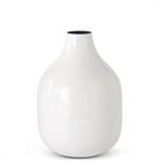 White Enameled Metal Bottle - 3 Sizes