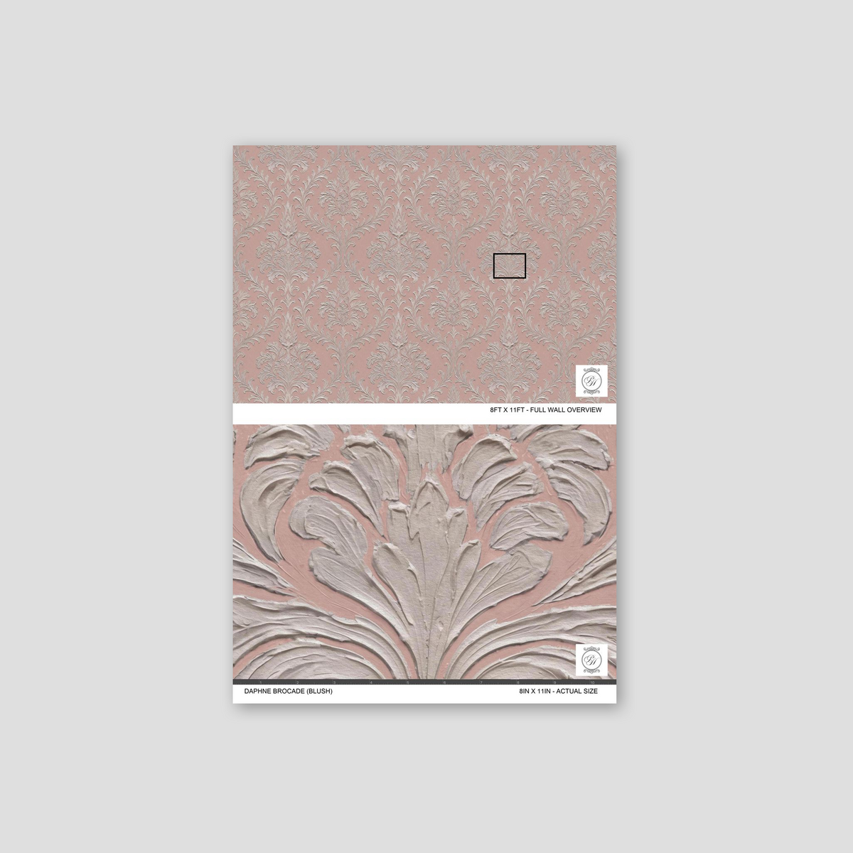 Daphne Brocade (Blush) Wallpaper