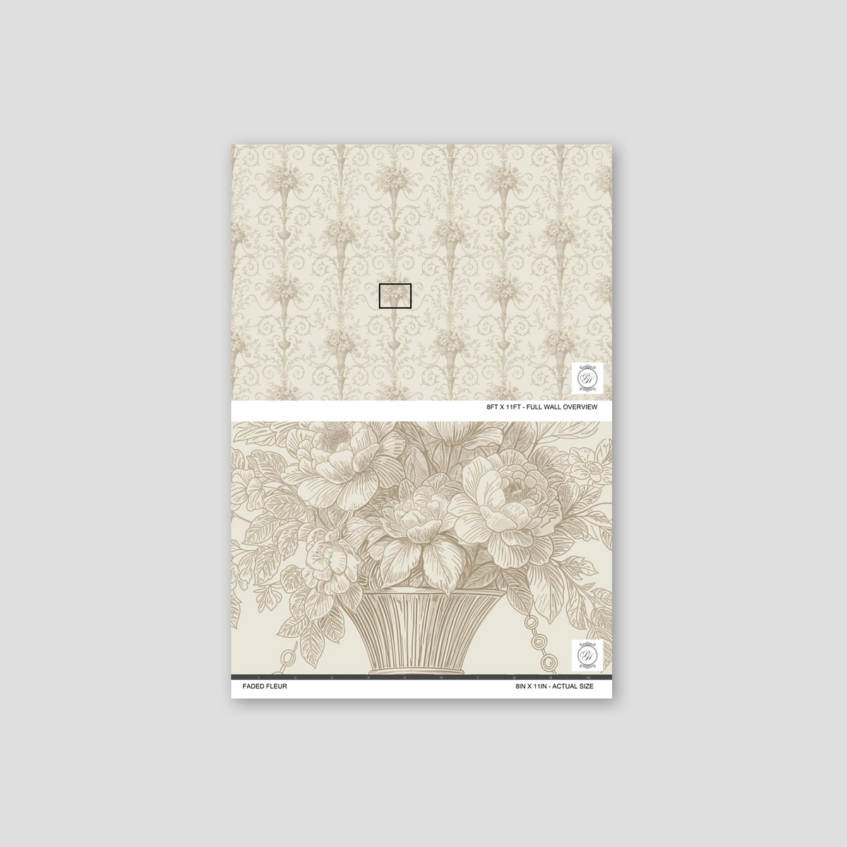 Faded Fleur Wallpaper