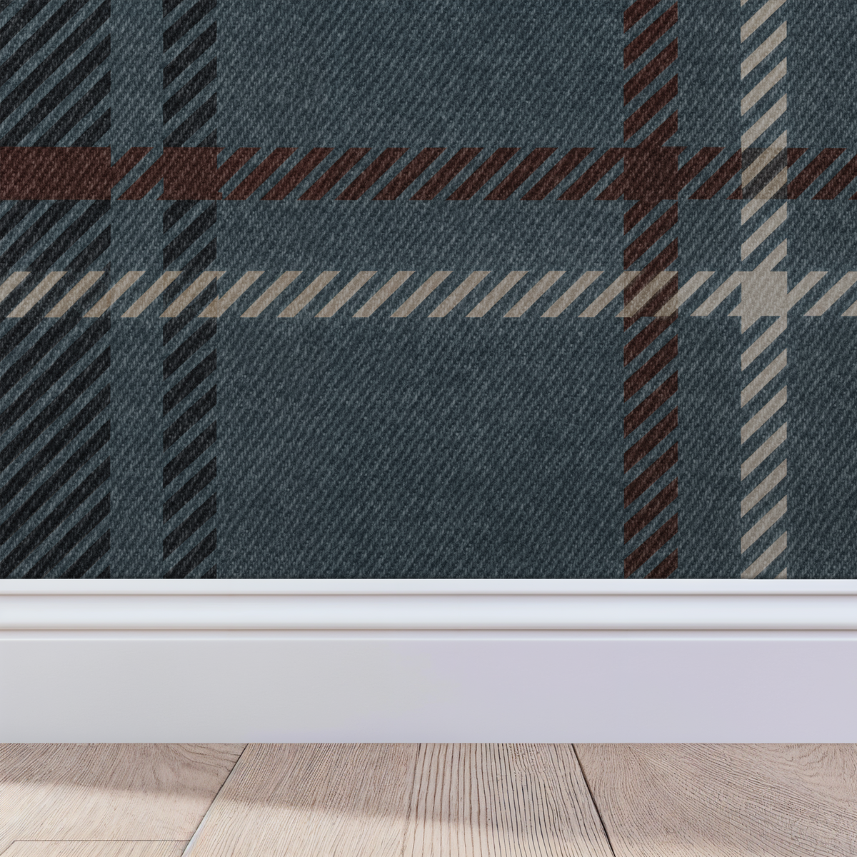 French Plaid Wallpaper
