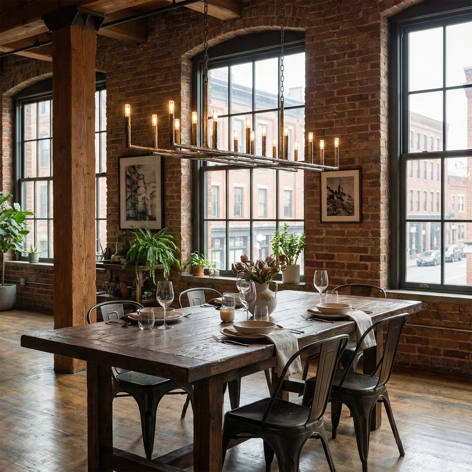 Avarit Forged Round Chandelier