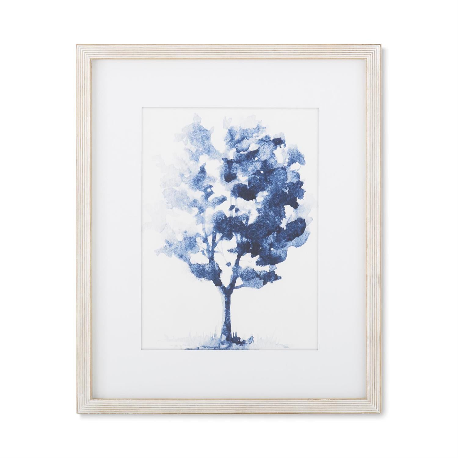 Natural Framed Blue Tree Prints ~ 2 Styles