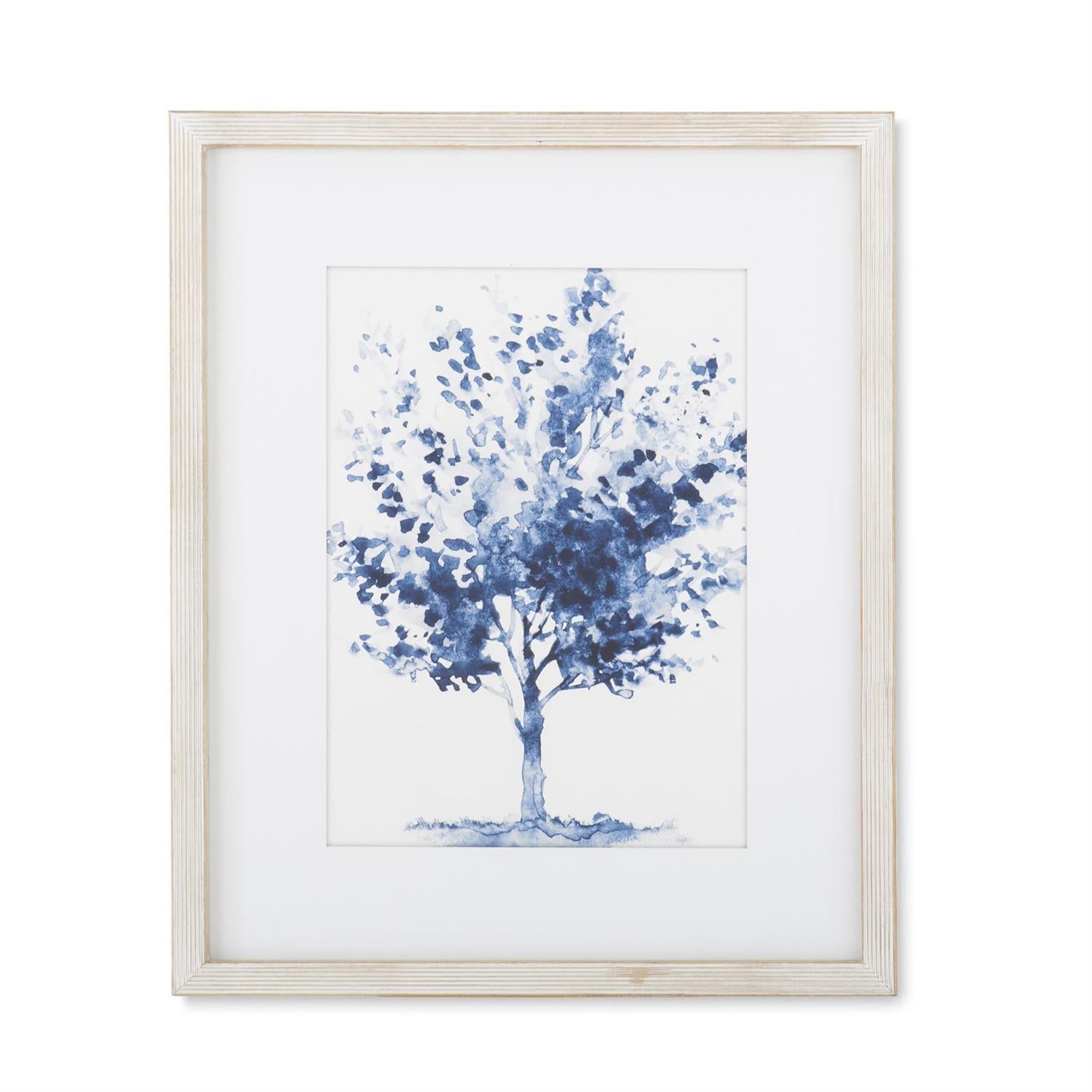 Natural Framed Blue Tree Prints ~ 2 Styles