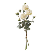 23 Inch Cream Faux Dried Dahlia Bundle (3 Stems)