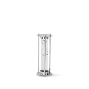 Metal & Clear Glass Liquid & Sand Hourglass