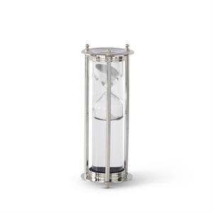 Metal & Clear Glass Liquid & Sand Hourglass