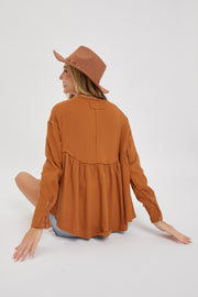 BABYDOLL SLOUCHY TOP - 2 Colors - 30% OFF