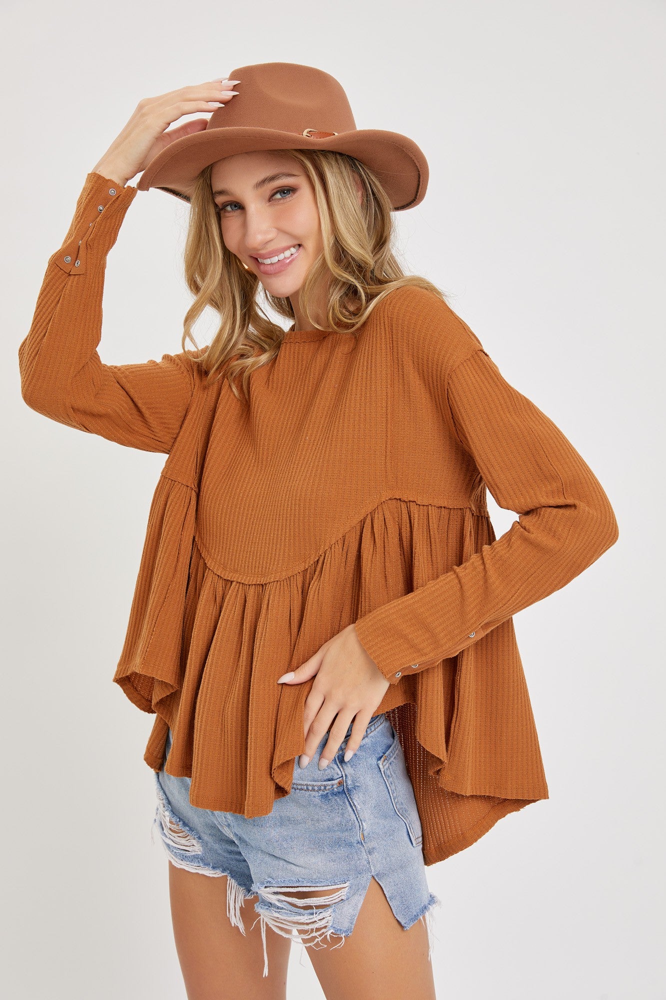 BABYDOLL SLOUCHY TOP - 2 Colors - 30% OFF