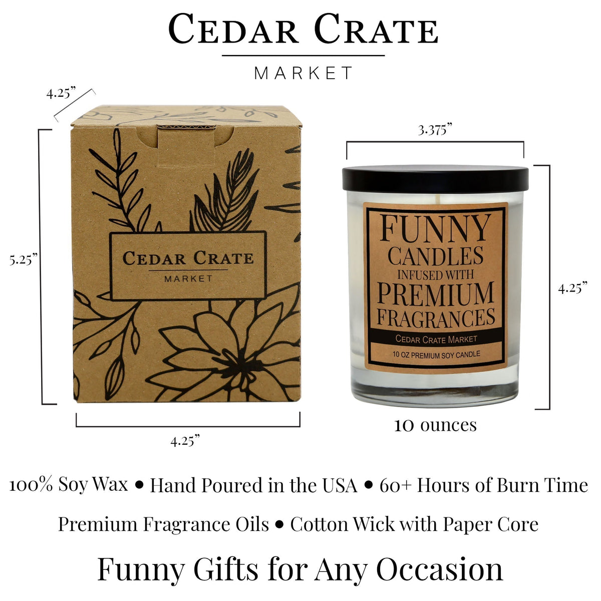 Holiday Candles - Cranberry Christmas Tart Red Berry Kraft
