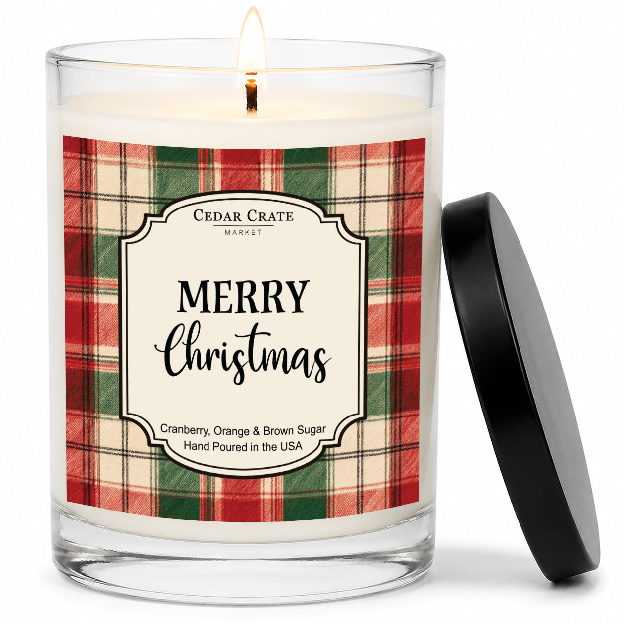 Funny Christmas Candles - Merry Christmas Cranberry Soy Jar