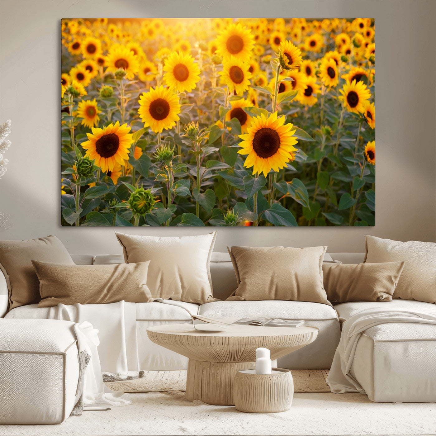 Sunflower Sunshine Wall Art Canvas Print