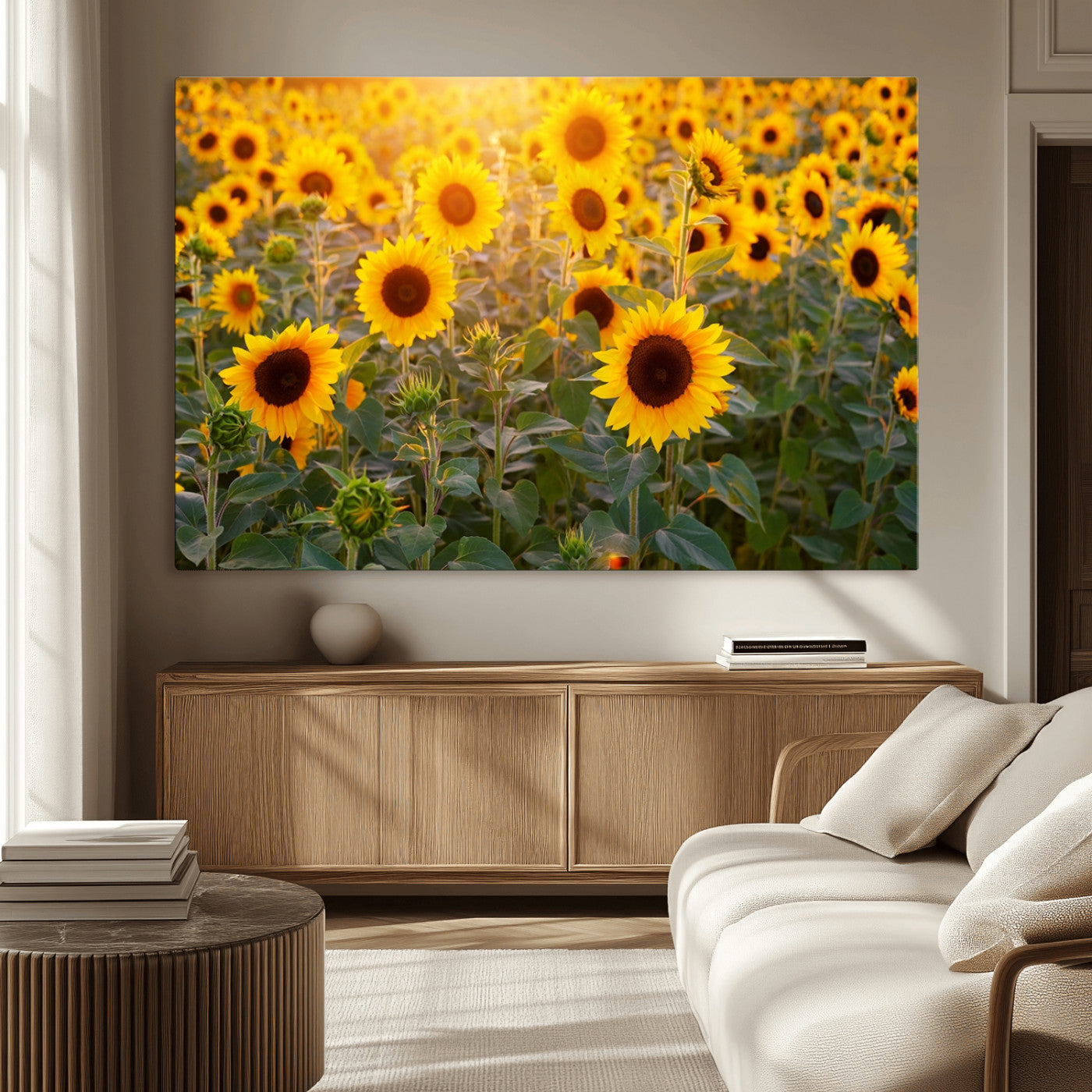 Sunflower Sunshine Wall Art Canvas Print