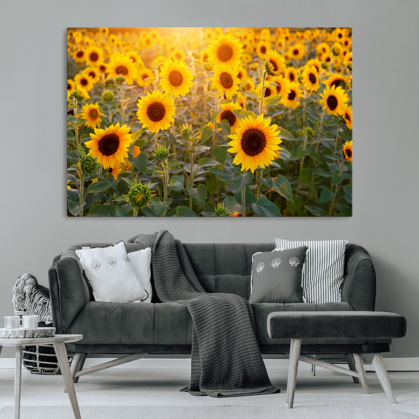 Sunflower Sunshine Wall Art Canvas Print