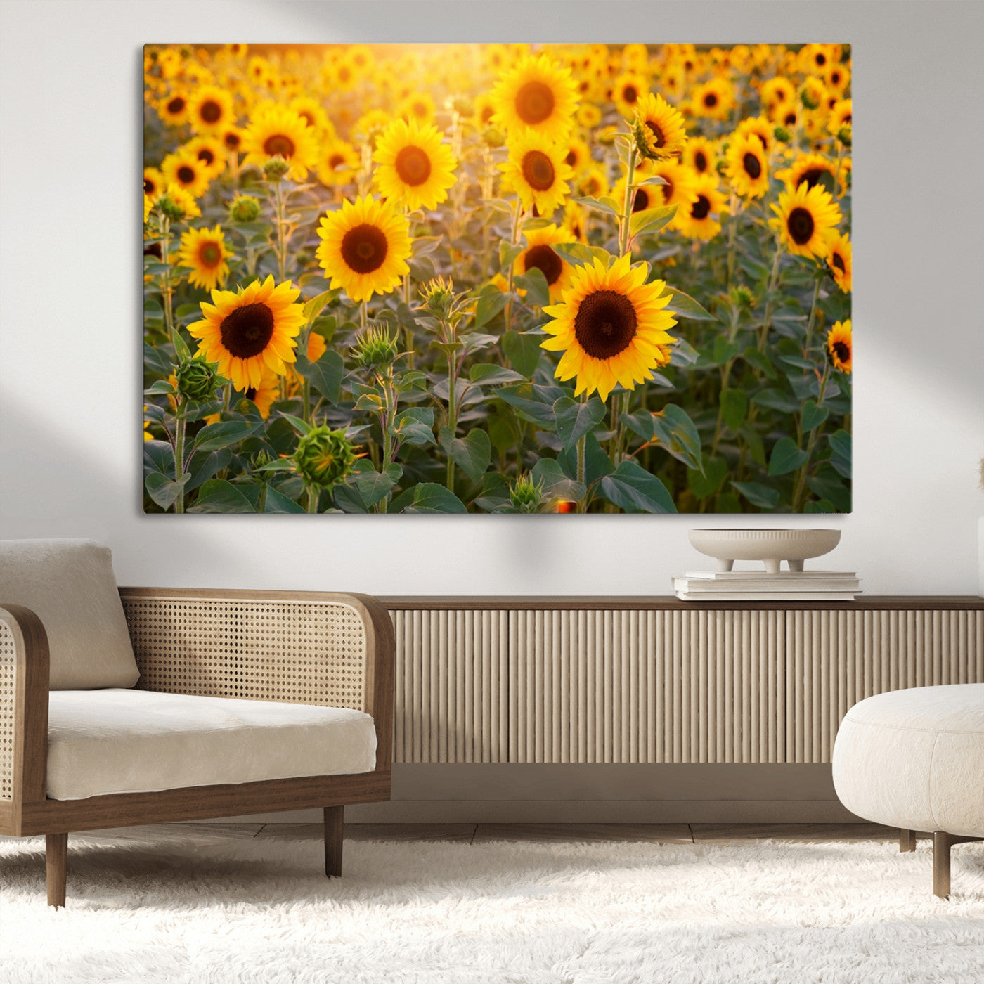 Sunflower Sunshine Wall Art Canvas Print