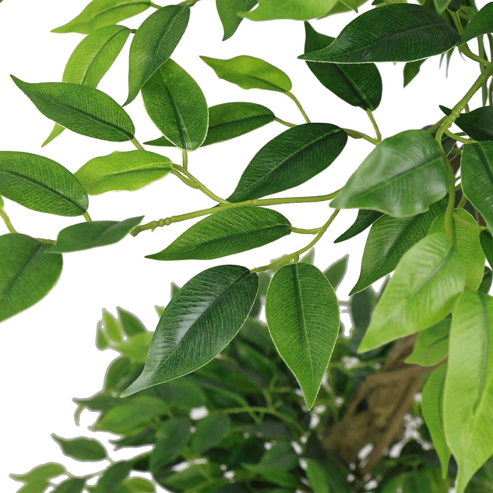 Artificial Ficus Tree With Pot For Home Decor Indoor Plant - Green