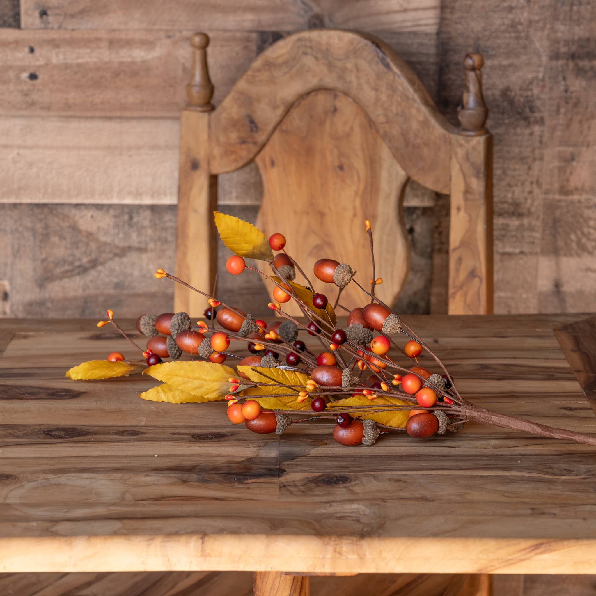 Acorn Harvest Stem - 22 Inch