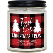 Christmas Candles - Fresh Cut Christmas Trees 9 oz Soy Jar