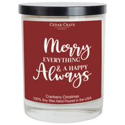 Christmas Candles - Merry Everything & A Happy Always Soy