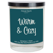Christmas Candles - Warm & Cozy Cinnamon Spice Winter Decor