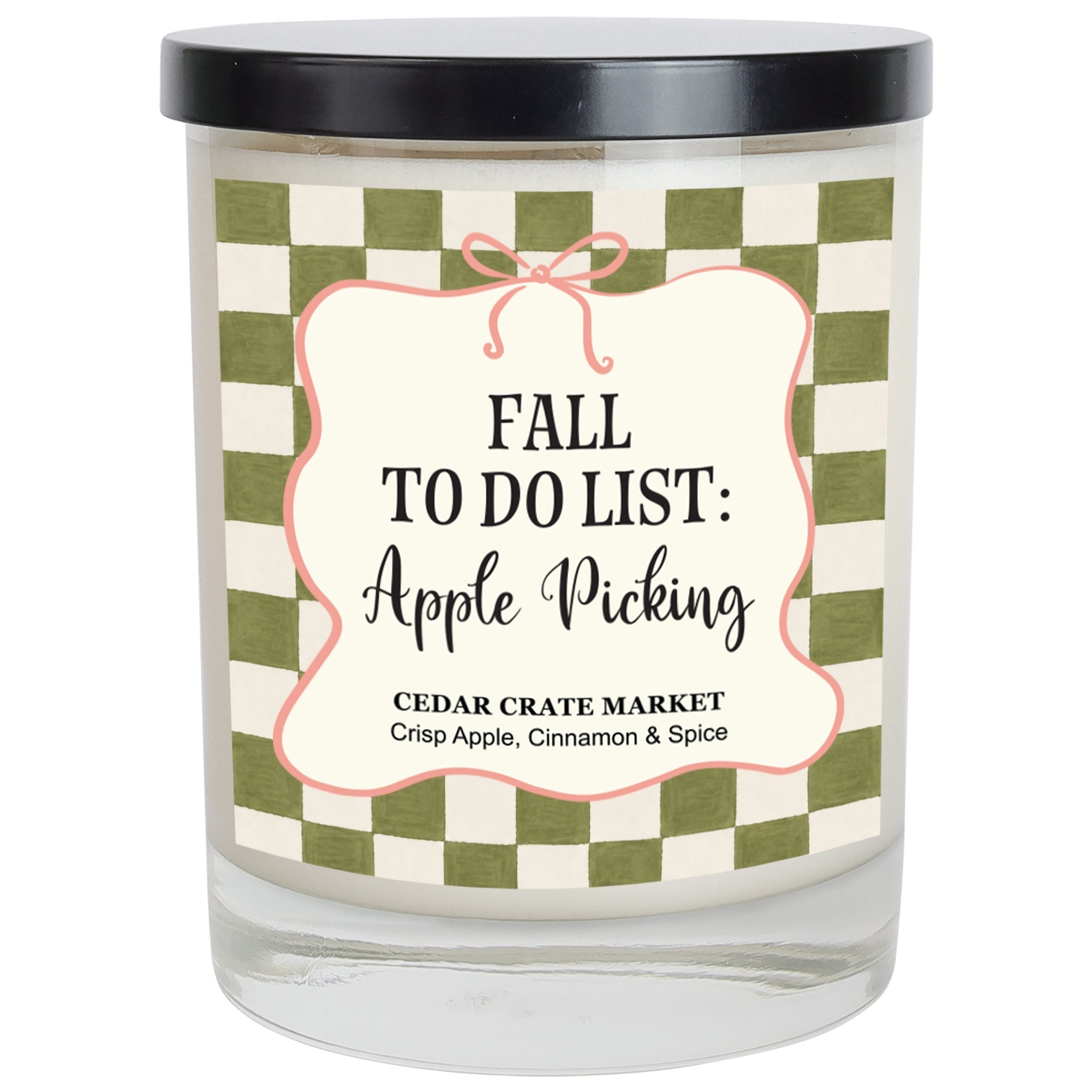 Fall Candle - Fall To Do List: Apple Picking