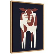 Sylvie Farm Cow Framed Canvas by Hannah Beisang