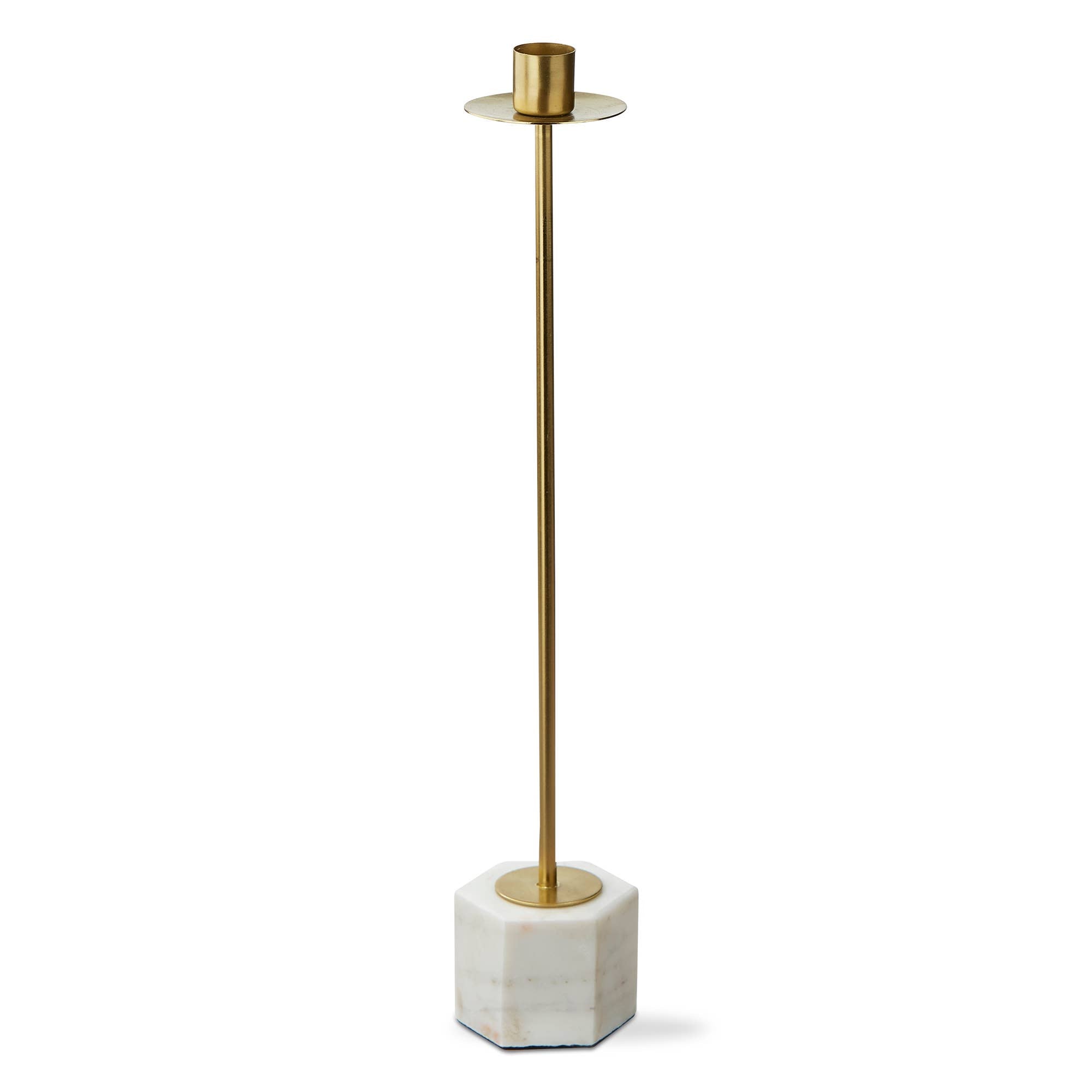 Modern Marble Taper Holder Extra Tall - Multi