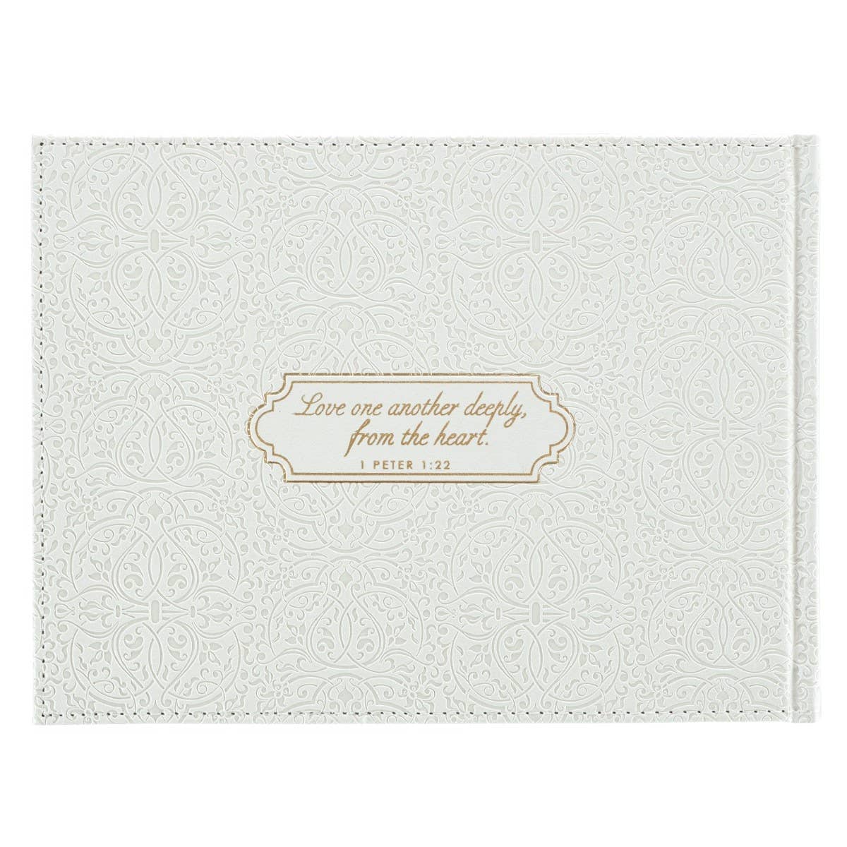 Guest Book White/Gold Mr. & Mrs. Our Wedding