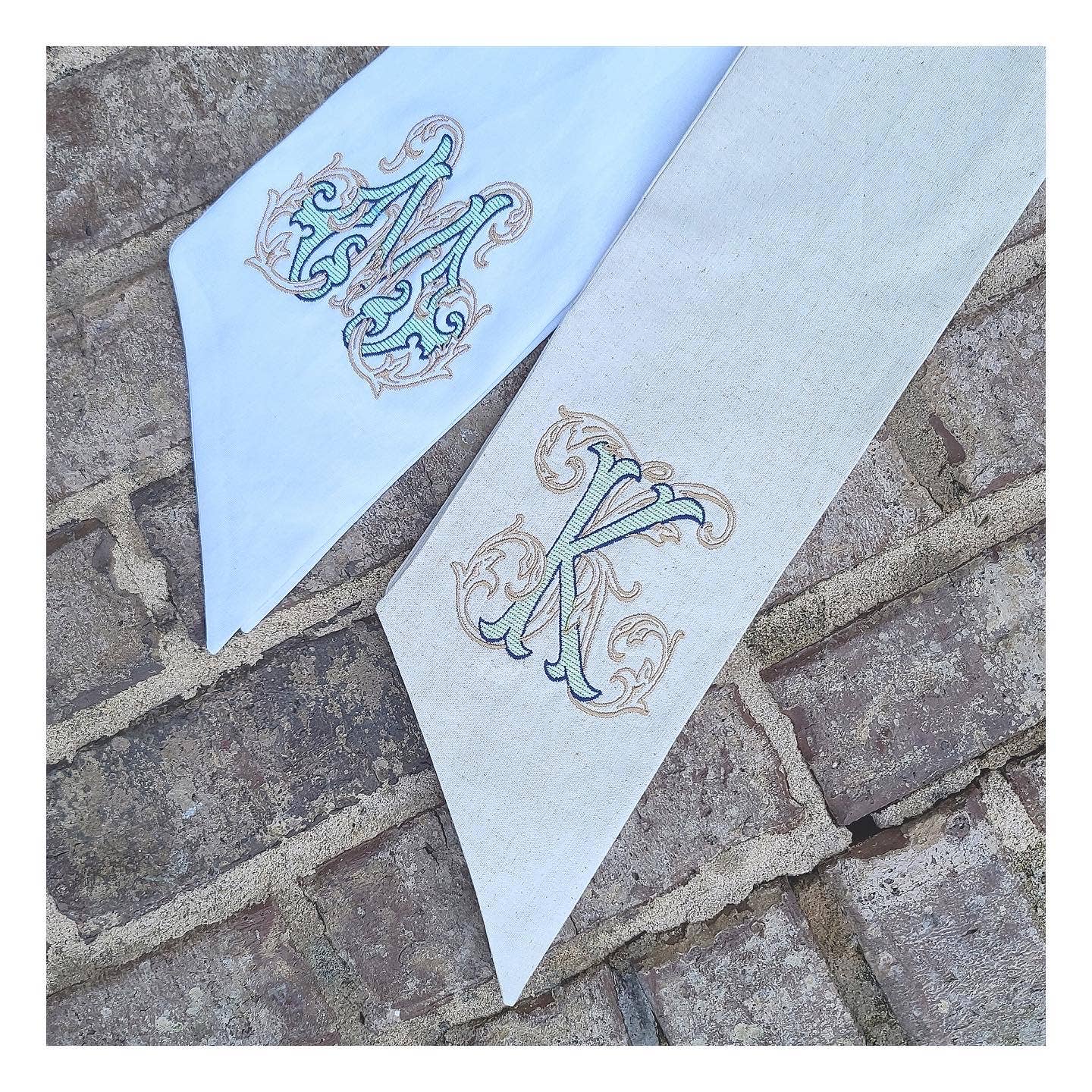 Linen Sashes: Dusty Blue / 54 inches