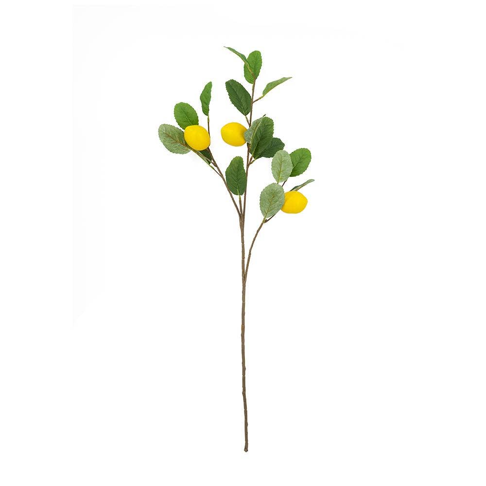 10x5x33.5"H Faux Lemon Branch Décor