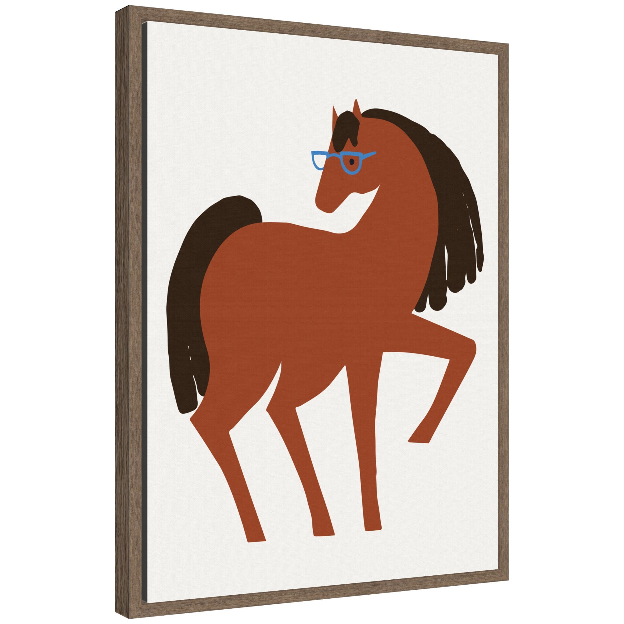 Sylvie Farm Horse Framed Canvas by Hannah Beisang