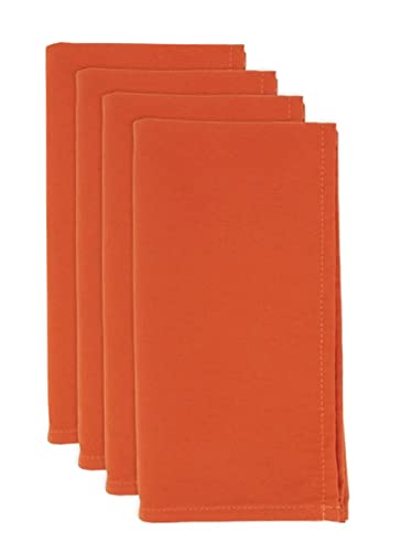 Fennco Styles Classic Solid Design Napkins, 20-inch Square, Set of 4