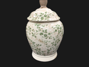 Sage & Cream Floral Vase  - L