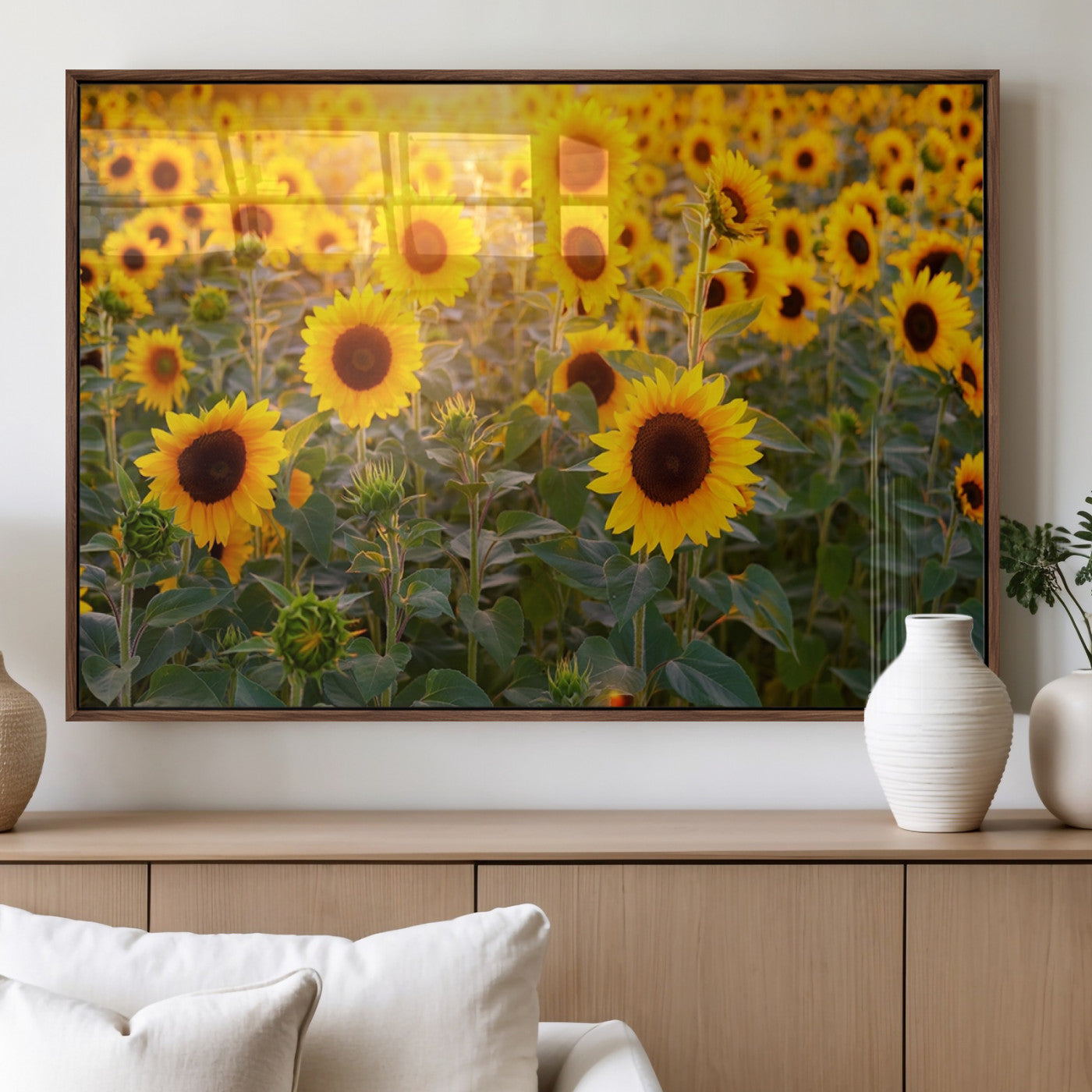 Sunflower Sunshine Wall Art Canvas Print