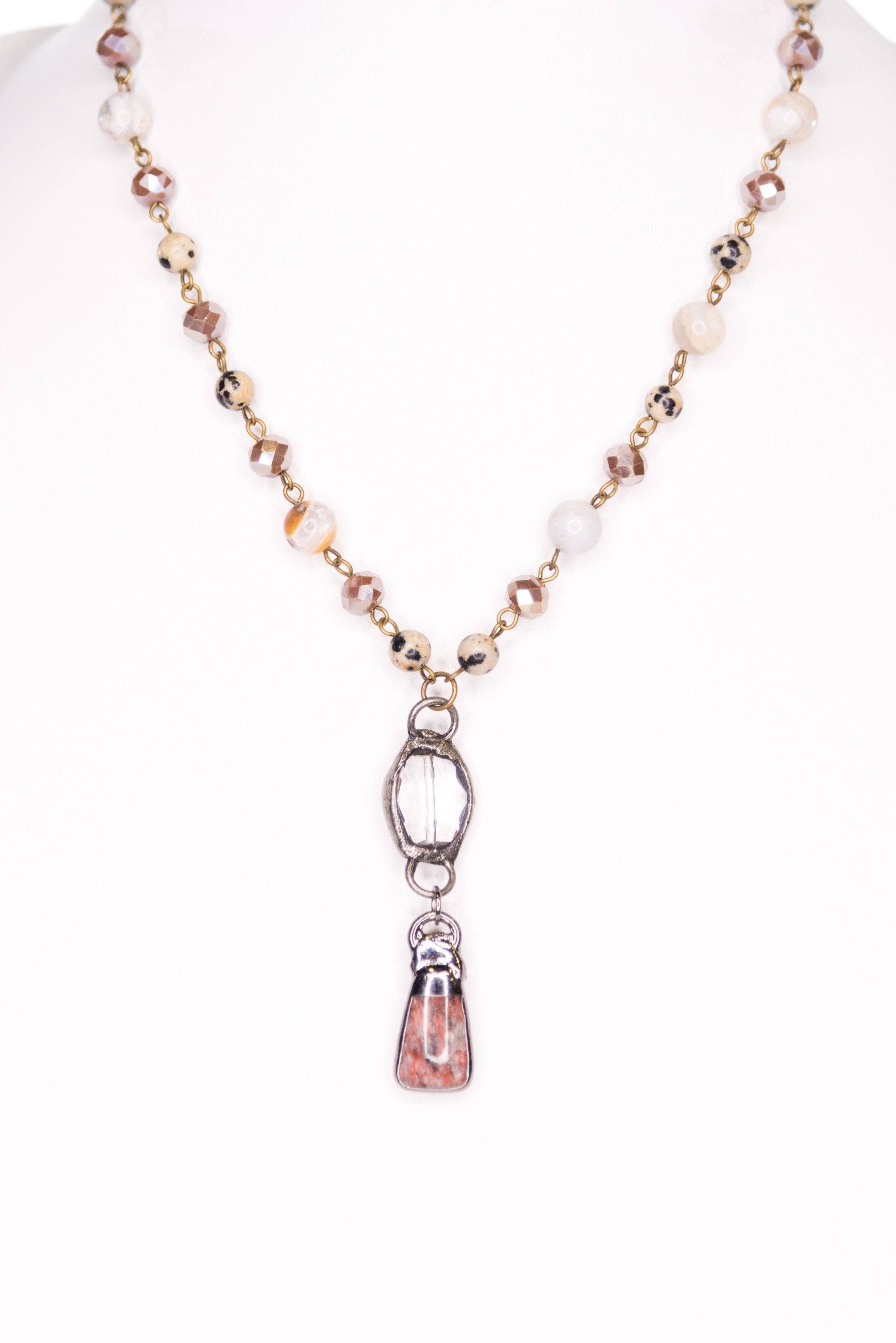 Pica Necklace in Bamboo Agate