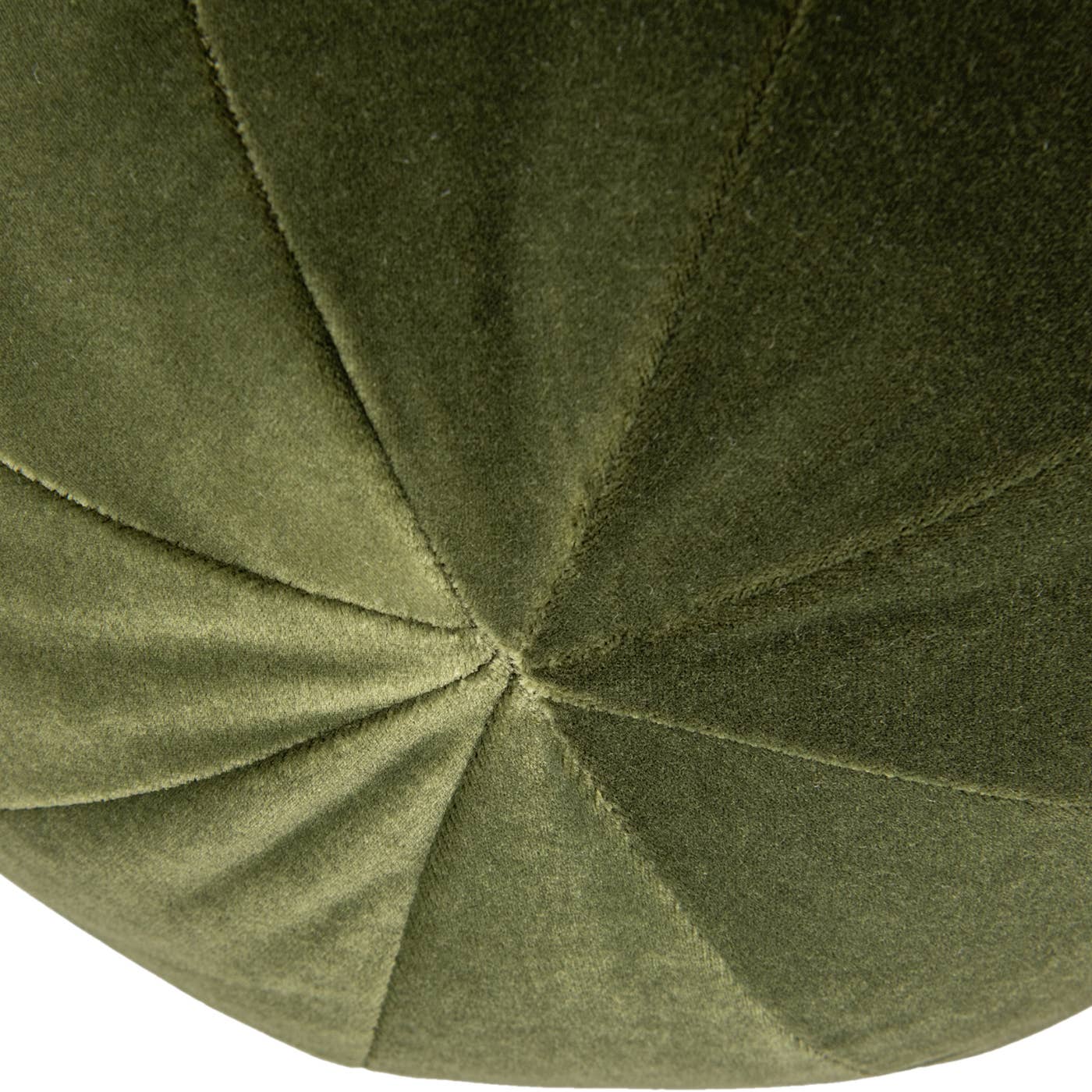 Luna 12" Round Sphere Accent Ball Throw Pillow: Olive Green